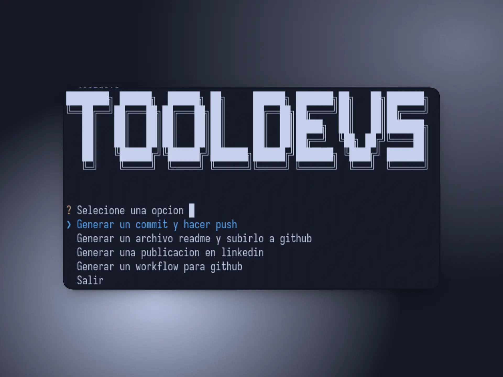Projectos Tooldevs